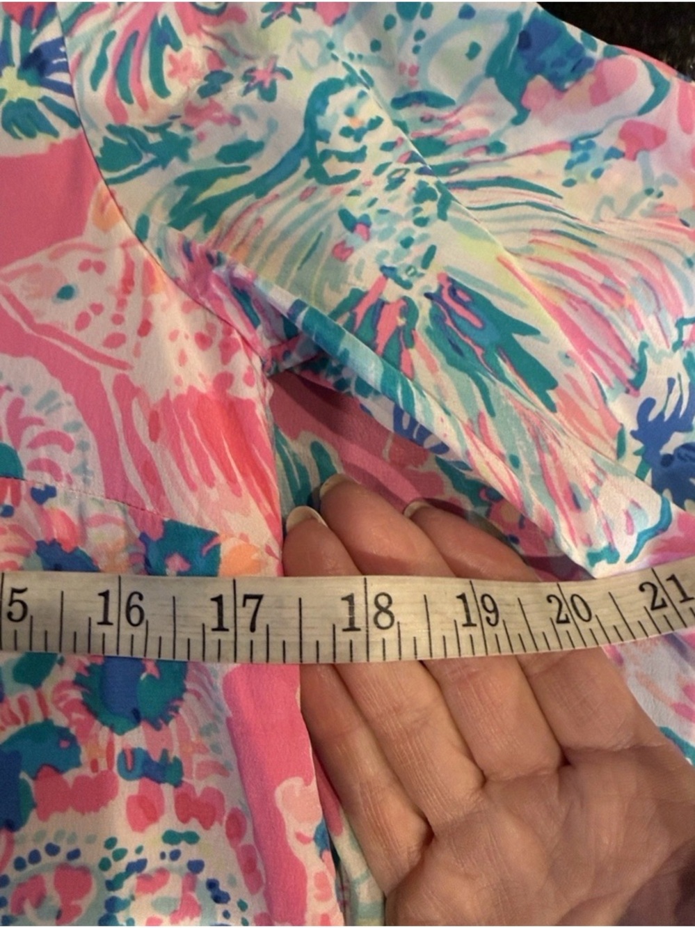 Lilly Pulitzer Miri Silk Caftan Dress Tiki Pink Gypsea Resort Mini - Picture 12 of 14